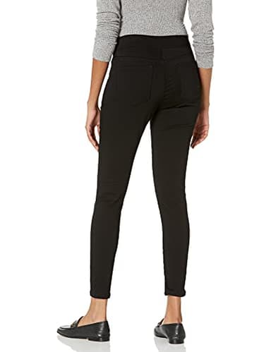 Amazon Essentials Women's Mid-Rise Stretch Pull-On Jegging - Discontinued Colors, Black, 14 Short - Image 2