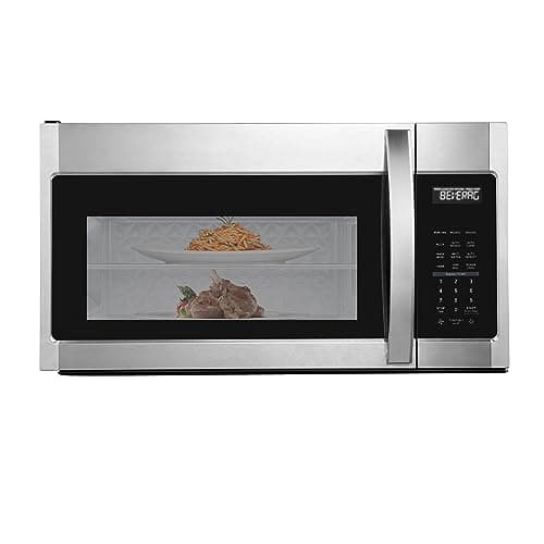 BLACK+DECKER EM044KB19 Over The Range Microwave Oven with One Touch, 1000 Watts, 400 CFM and Auto Cooking, OTR 1.9 Cu.ft - Image 1