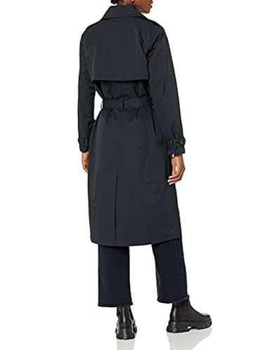 The Drop Women's Noa Trench Coat, Black, S - Image 2