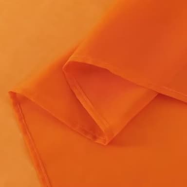 SpaceDresser Basic Rod Pocket Sheer Voile Window Curtain Panels Orange 2 Panels 52 Width 84 Inch Long for Kitchen Bedroom Children Living Room Yard(Orange,52 W x 84 L) - Image 6