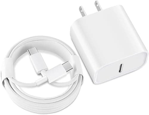 iPad Fast Charger,iPad Charger Fast Charging USB C Wall Chargers Block Plug Type C 6FT USB C to C Charging Cable Cord for iPad Pro 13/12.9/11 inch,iPad Air 6/5/4/M3/M2/A16,iPad Mini 6/7th,iPad 10/11th - Image 1