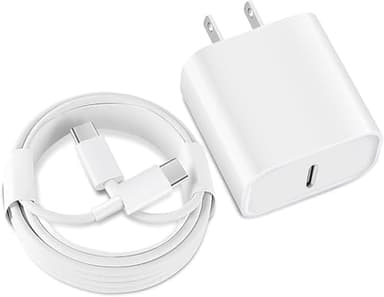iPad Fast Charger,iPad Charger Fast Charging USB C Wall Chargers Block Plug Type C 6FT USB C to C Charging Cable Cord for iPad Pro 13/12.9/11 inch,iPad Air 6/5/4/M3/M2/A16,iPad Mini 6/7th,iPad 10/11th - Image 1