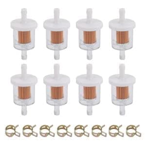 Tvent 1/4" Fuel Filter 691035 493629 for brigs and straton with Fuel line Camp Replacement for Kawsaki 49019-0027 49019-7001 845125 Motorcycle Motor Lawn Tractor Mower (Pack of 8) - Image 8
