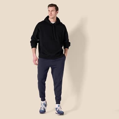 Amazon Essentials Men's Relaxed Joggers Sweatpants, Fleece, Comfortable Fit, Navy, X-Small - Image 8