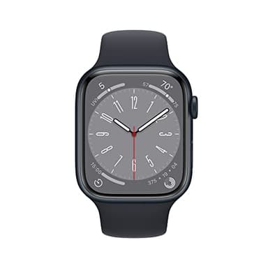 Apple Watch Series 8 (GPS + Cellular, 45mm) - Midnight Aluminum Case with M/L Midnight Sport Band (Renewed Premium) - Image 2