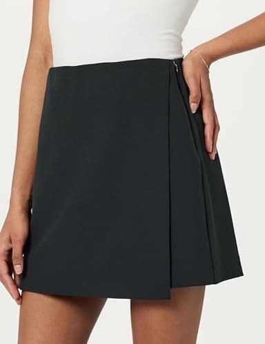 The Drop Women's Kamila A-Line Mini Skort, Black, M - Image 3