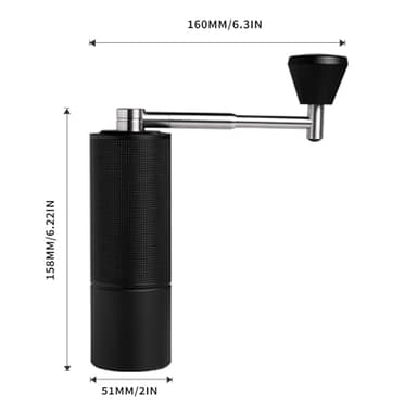 TIMEMORE Chestnut C3S Pro Manual Coffee Grinder, Stainless Steel S2C Conical Burr Coffee Grinder, Hand Coffee Grinder with Foldable Handle, Adjustable Grind Setting for Travel/Camping/Home, Black - Image 7