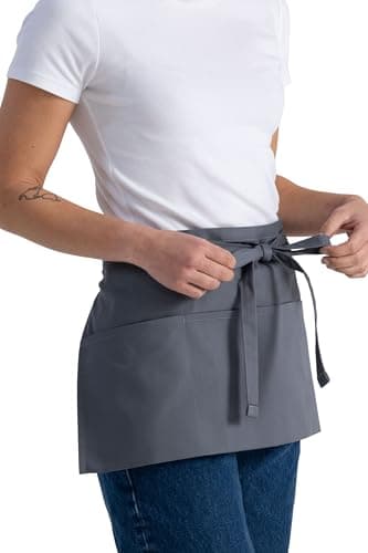 Chef Works Unisex Waitress Apron, Grey, One Size - Image 4