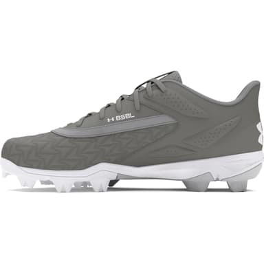 Under Armour Men's Leadoff Low RM 3.0 Baseball Cleat, (101) Baseball Gray/Baseball Gray/White, 7, US - Image 1