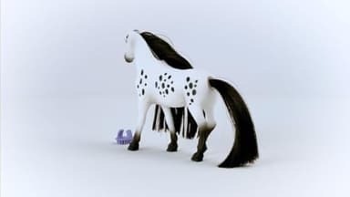Schleich Horse Club Sofia's Beauties, Knabstrupper Stallion Beauty Horse with Brushable Hair - 8pc Styling Horse Figurine and Playset Accessories for Boys and Girls, for Kids Ages 4+ - Image 9