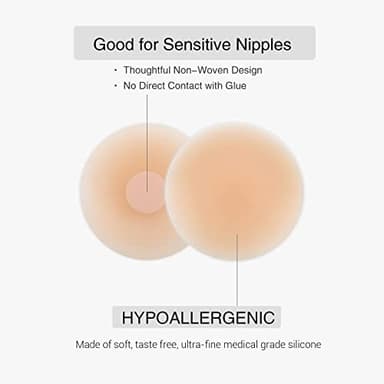 VOCH GALA 5Pairs Nipple Covers for Women Reusable, Adhesive Silicone Nipple Pasties, Sticky Bra Pasties Petals - Image 4