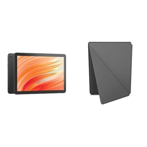 Like-New Amazon Fire HD 10 Tablet (32GB Black) + Standing Cover (Black) - Image 1