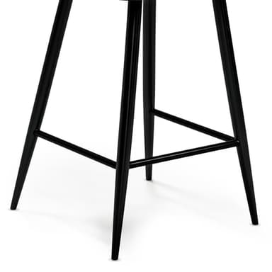 SIMPLIHOME Raya Contemporary 16 inch Counter Height Stool (Set of 2) in Black Vegan Faux Leather for The Dining Room and Kitchen - Image 10