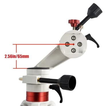 Altazimuth Telescope Mount, Alt-az Reflector Telescope Equatorial Mount, 3/8” Thread for Tripod Telescopes for Adults Astronomy, Coarse & Fine Adjustment, 22LBS Capacity - Image 5