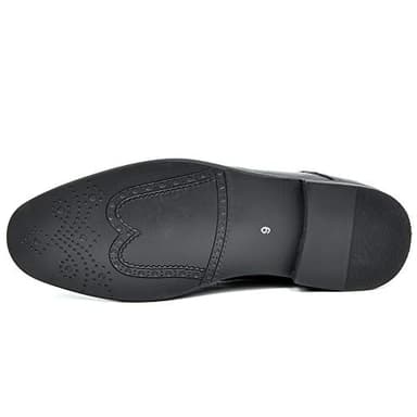 Bruno Marc Men's Prince-16 Black Leather Lined Dress Oxfords Shoes Size 11 M US - Image 5