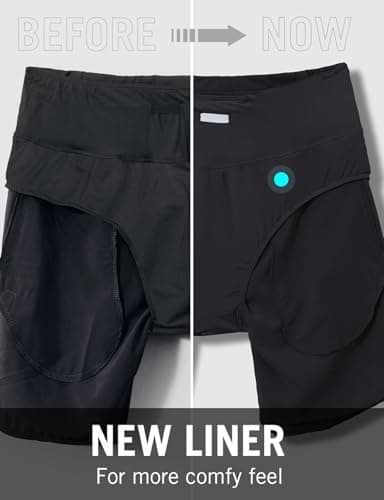 baleaf Womens' 7" Long Running Athletic Shorts Back Zipper Pocket Workout Gym Shorts Quick Dry High Waist with Liner Black Size XL - Image 4