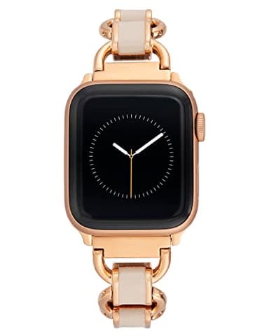 WITHit Anne Klein Fashion Chain Bracelet for Apple Watch, Secure, Adjustable, Apple Watch Replacement Band, Fits Most Wrists (38/40/41mm, Blush and Rose Gold) - Image 1