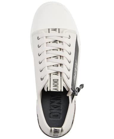 DKNY Women's Chaney-Lace Up Sneaker, Pebble, 6.5 - Image 4