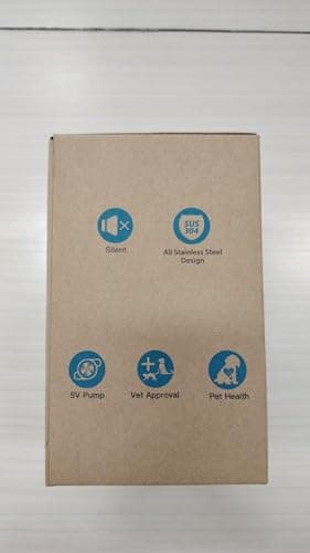 AOOGITF Cat Water Fountain + 6 Filters + 3 Sponges, 304 Stainless Steel Pet Water Fountain, 24 Hours Keep The Water Clean, 74oz Capacity, Ultra-Quiet, No Sputter, Compact, Easy Cleaning - Image 13