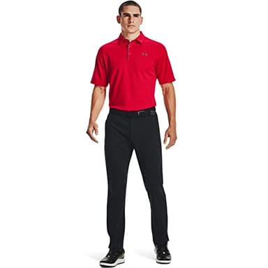 Under Armour Men's Tech Golf Polo , Red (600)/Graphite, X-Large - Image 4