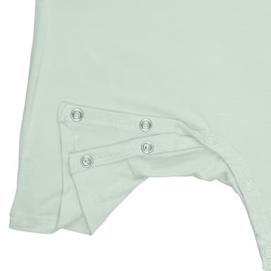 GUISBY Rayon Baby Pajamas, Short Sleeve Footless Rompers, Snap Closure Sleeper for Boy Girls Yellow Light green 3-6 Months 3pc - Image 4