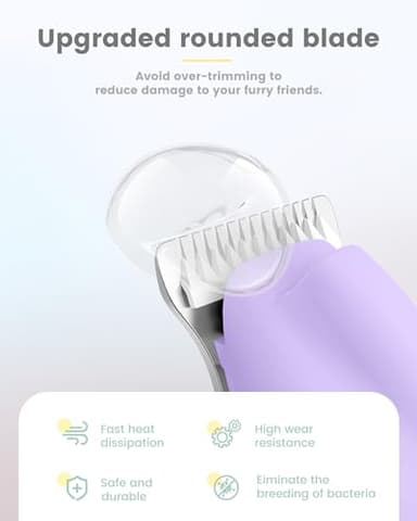 PAPMINI Dog Paw Trimmer with LED Display,35dB Ultra-Low Noise Dog Grooming Clippers,Cordless Paw Trimmers for Dog's Feet with LED Light,Type-C Rechargeable Cat Hair Trimmer for Paws, Ears, Face, Rump - Image 6