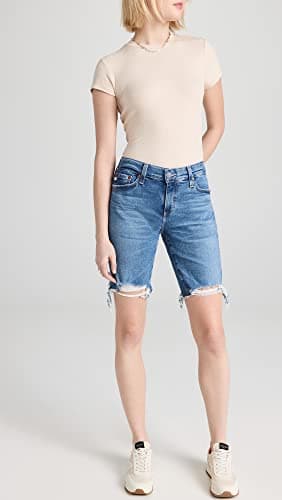 AG Jeans Women's Nikki Mid Rise Relaxed Skinny Short, 19 Years Afterglow, Numeric_28 - Image 5
