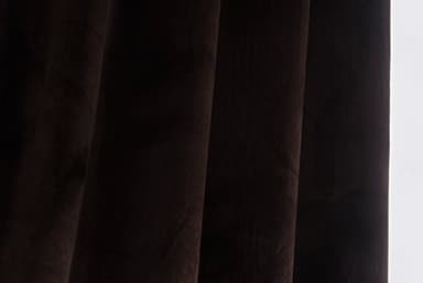 Cherry Home Set of 2 Velvet Flannel Room Darkening Blackout Curtains Panels Drapes Grommet 52 Wide by 108 Long Brown for Living Room - Image 3