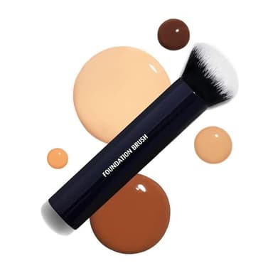Lune+Aster Foundation Brush - High-performance foundation brush to apply liquid, stick or powder foundations. Angled, vegan bristles. - Image 3