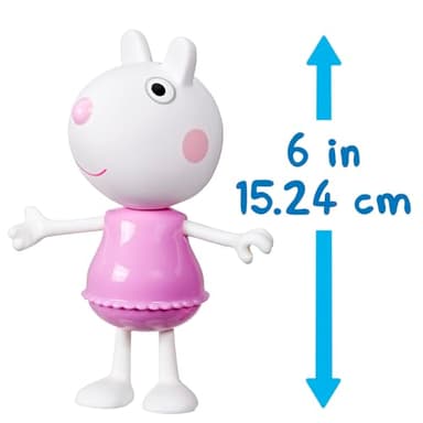Peppa Pig Suzy Sheep-Up Figure with 6 Easy-On Fashion Accessories, 6-Inch Doll, Preschool Toys for Girls and Boys 3 and Up - Image 10