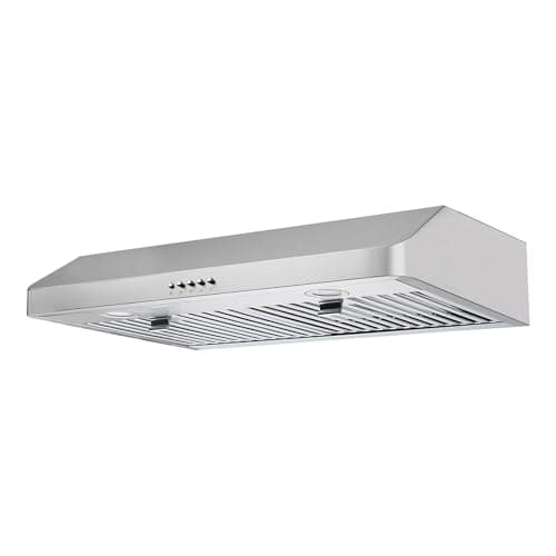GELINCARE 30 - Inch Under Cabinet Range Hood with 450 CFM, Ducted/Ductless Convertible (Kit Not Included), 3 - Speed Exhaust Fan, Stainless Steel Top/Rear Vent with Permanent filter - Image 1