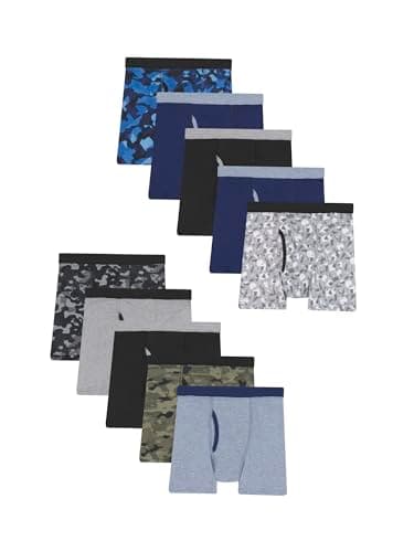 Hanes Boys And Toddler Underwear, Comfort Flex Comfortsoft Briefs, Multiple Packs Available Boxer, Multicolor - 10 Pack, Small US - Image 1
