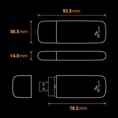 SK hynix Tube T31 2TB Stick Type SSD with DRAM | up to 1000MB/s | 10 Gbps | USB-A 3.2 Gen2 | External Solid State Flash Drive Compatible with Mac, Window PC, Gaming Console - Image 6