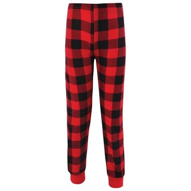 Hudson Baby Unisex Baby Thermal Long Underwear 2pc Set, Buffalo Plaid, 4T - Image 4