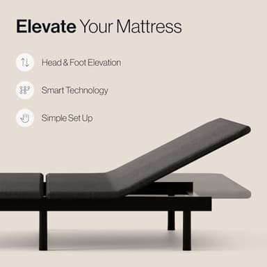 Adjustable Comfort Classic Adjustable Base - Twin XL - Head & Foot Incline - Wireless Remote with Memory - Easy Set Up - Zero Clearance - Zero Gravity - Durable Frame - Image 2
