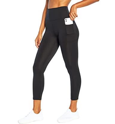 BALLY TOTAL FITNESS High Rise Pocket Ankle Legging, Black, Small - Image 1