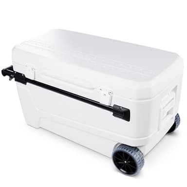 Igloo MaxCold Glide Coolers 110 QT, Insulated Portable Rolling Cooler with Soft Ride Wheels, 168 Can Capacity, Leak-Proof, 5-day Ice Retention - Image 1