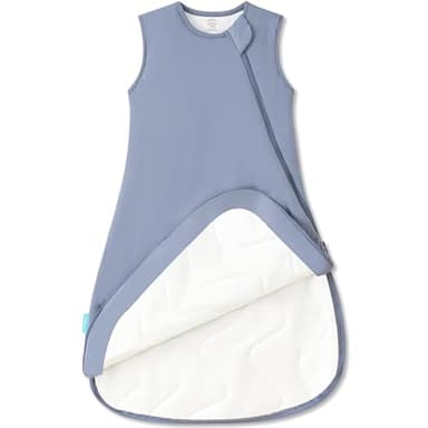 PurComfy Supersoft Sleep Sack 1.0 TOG, Premium Bamboo Viscose Baby Sleeping Bag, 2-Way Safe Zipper Sleep Sacks 6-15 Months (Whale) - Image 1