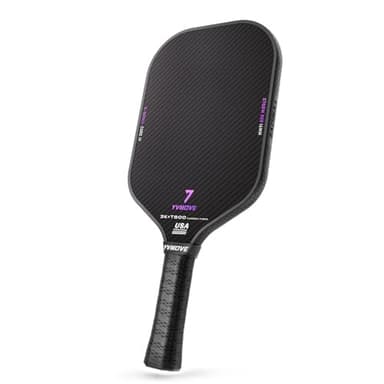 YVmove T800+3K Carbon Fiber Pickleball Paddles with 16mm V-Sonic IV Dynamic Core, Premium Pickle Ball Racket with Enhanced Control & Ultimate Spin, USAPA Approved - Image 1