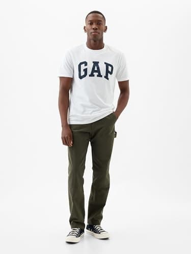 GAP Mens Everyday Soft Logo Tee White Global L - Image 3