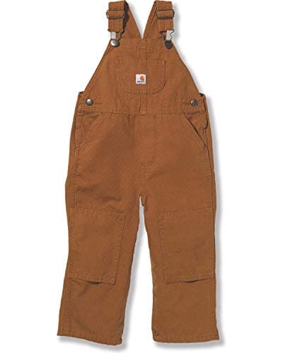 Carhartt Baby-boys Infant Washed Duck Bib Overall, Brown, 12 Mo.