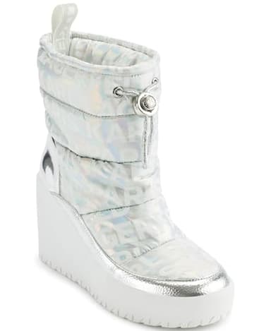 Karl Lagerfeld Paris Women's Shoes women's boots,Silver Irridescent, 10 - Image 1