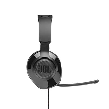 JBL Quantum 200 - Wired over-ear gaming headset with Voice focus directional flip-up mic and memory foam ear cushions (Black) - Image 6