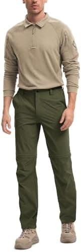 Moosehill Men's-Hiking-Pants Convertible Quick-Dry Water-Resistant Lightweight Zip-Off Outdoor with 5 Deep Pockets - Image 3