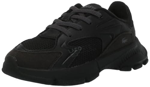 Lacoste Unisex-Child Infant's L003 Neo Sneaker, Black/Black, 6.5 - Image 1