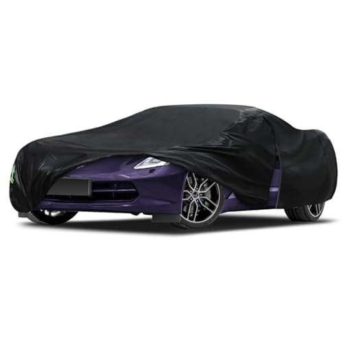 Migaven 6 Layers Car Cover Custom Fit for Corvette C4 C5 C6 C7 C8 1980–2023, Waterproof Full Exterior Cover with Door Zipper (Not Include Mirror Pocket) - Image 1