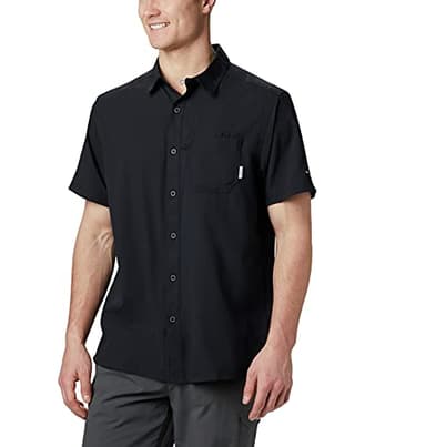 Columbia Men's Big and Tall Slack Tide Camp Shirt, Black, 5X - Image 1