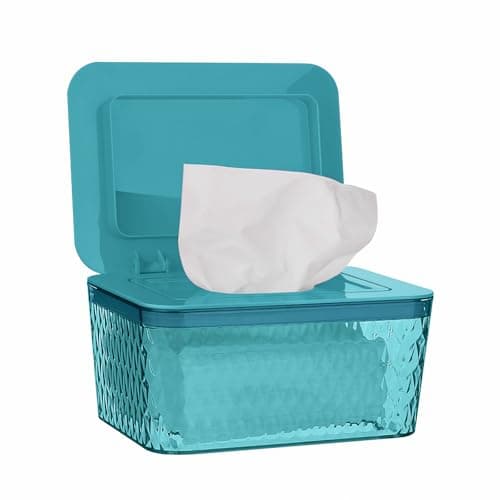 Whiidoom Wipes Dispenser, One-Handed Operation Wipe Holder for Baby & Adult, Seal-Designed Wipes Container for Bathroom Keep Diaper Wipes Fresh (Green) - Image 1