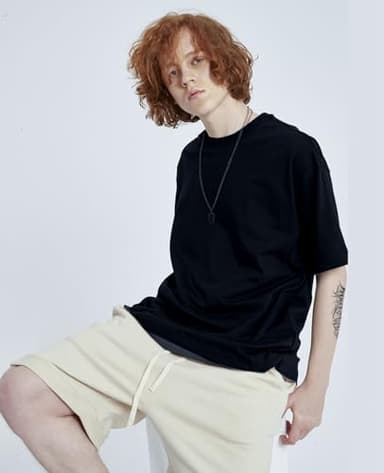 3 Pack Men's Oversized T-Shirts Heavyweight Cotton Tee Crew Neck Short Sleeve T Shirts Loose Fit Basic Essential Soft Classic Tees (BK-3pc,XL) - Image 3