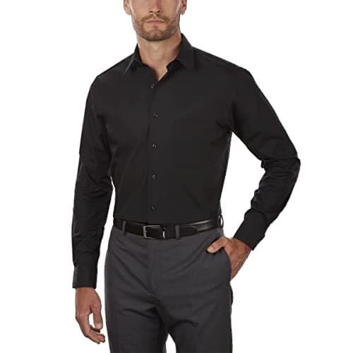 Van Heusen Regular Fit Long Sleeve Dress Shirt BLACK 16 Nk 34-35 Sl - Image 1